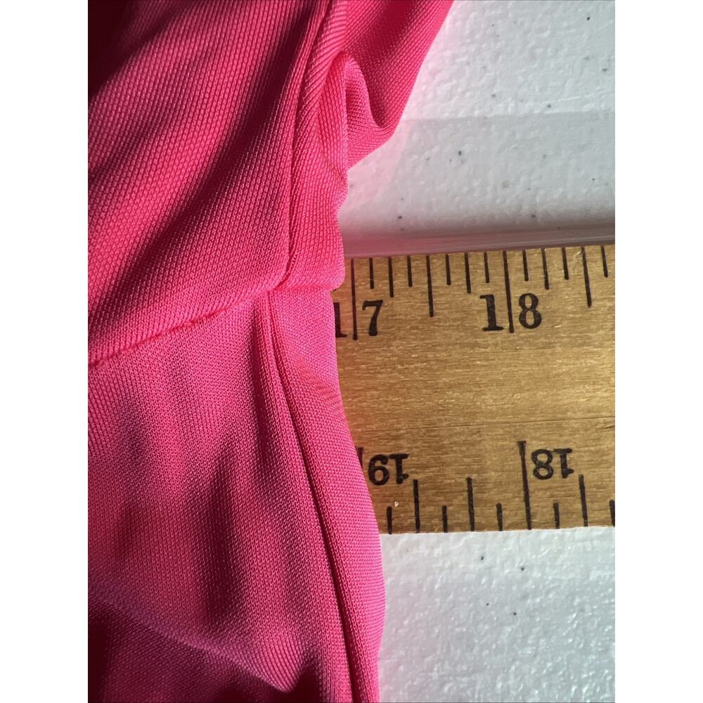 Trina Turk womens 14 Hot Pink V Neck romper Jumpsuit wide leg career modern NWT - Picture 9 of 12